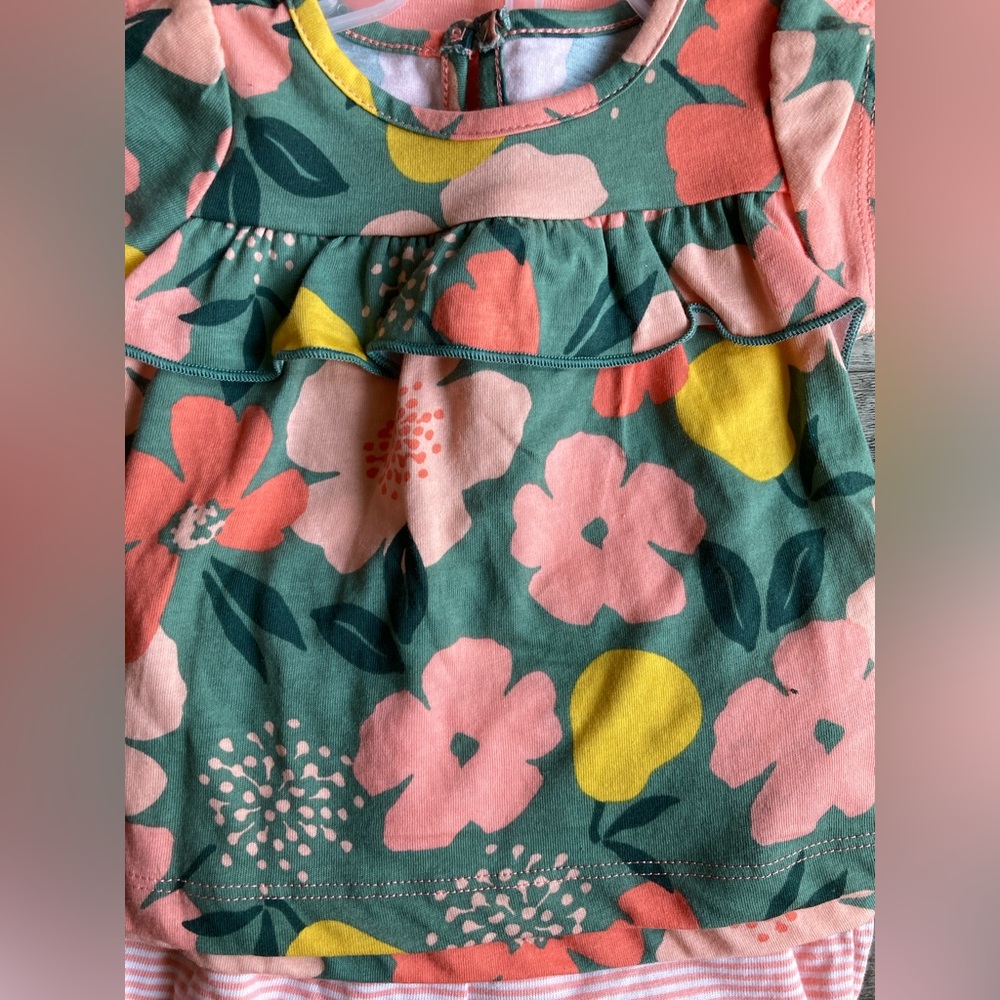 Baby 3 Piece Floral Outfit Set 0-3Months NWOT - Picture 4 of 6